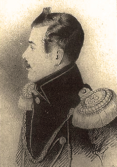 Петр Петрович Ланской  Худ. Томас Райт, 1841 Акварель
